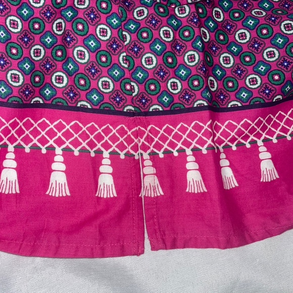 CHARTER CLUB Women's Boho 100% Cotton Tassel Tunic Pink/Berry Cool Top Size XL - Picture 6 of 16